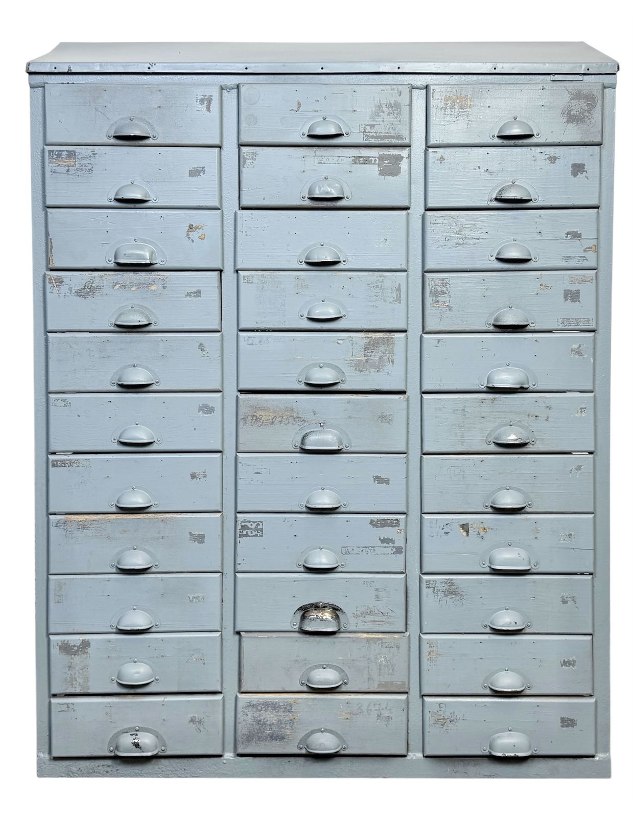 Grey Industrial Chest Of Drawers, 1960s, 2x