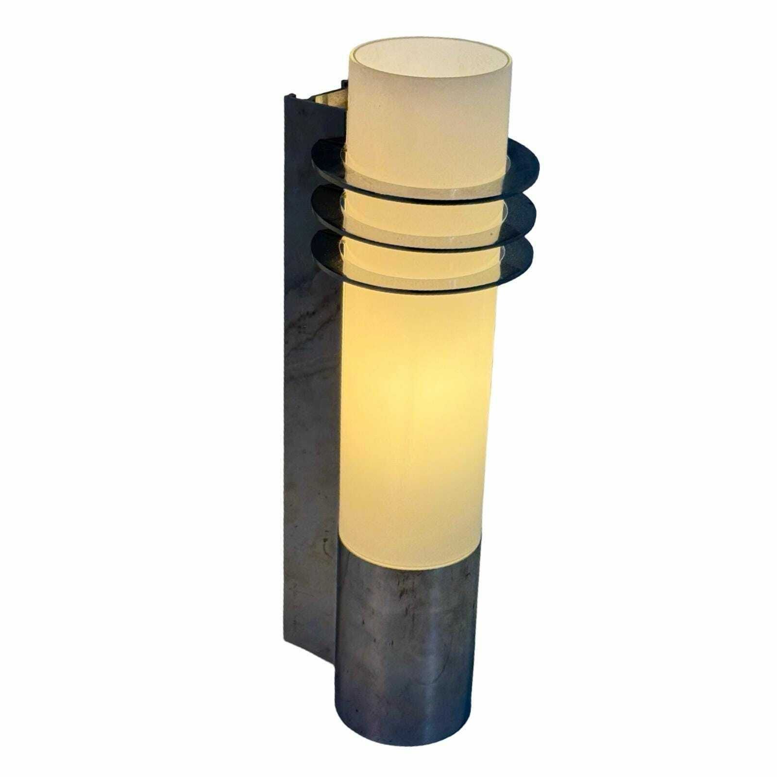 Glashütte Limburg   Wall Sconce (Available As Set)   Contemporary   Dutch Design   Opaline Glass Lamp On Chrome Base