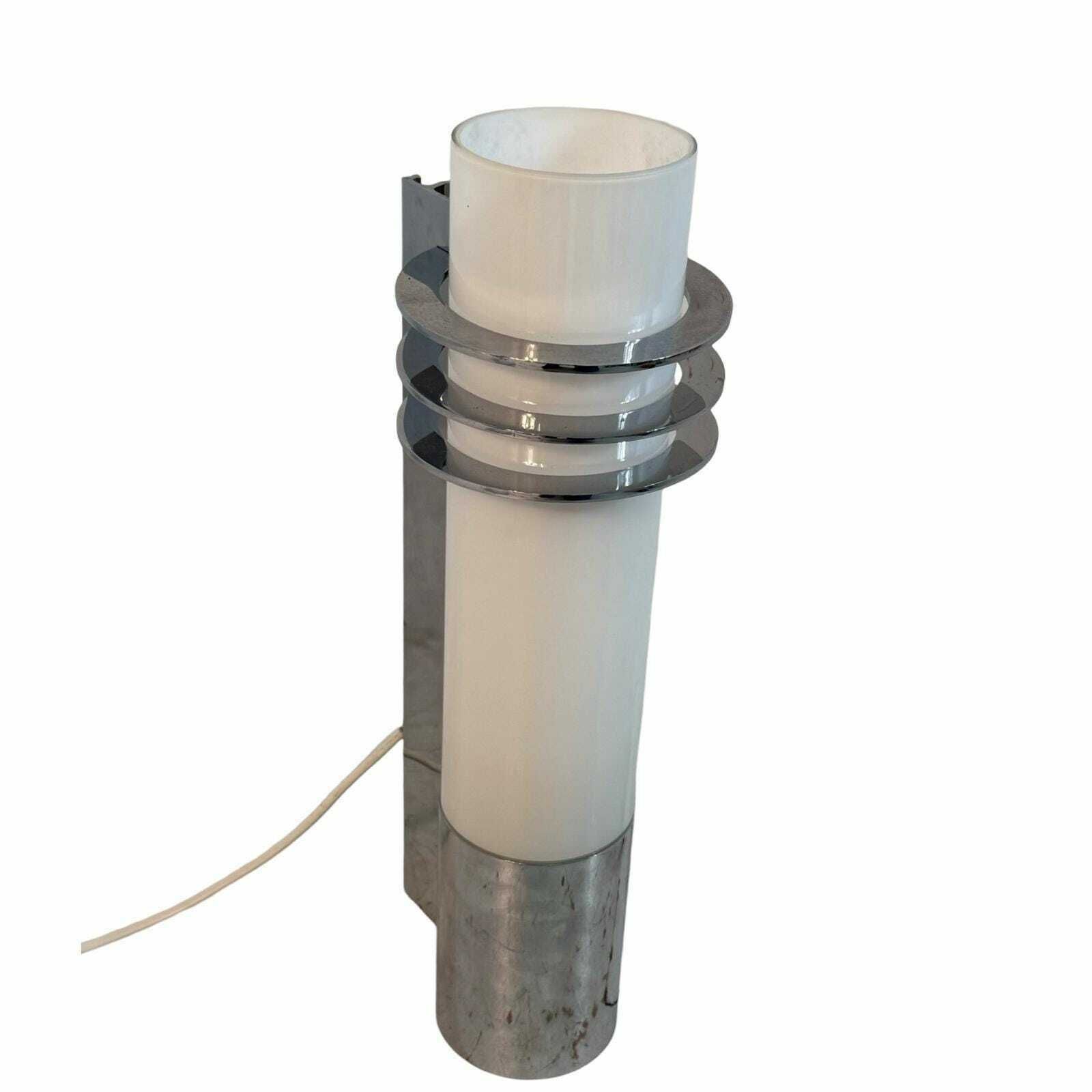 Glashütte Limburg   Wall Sconce (Available As Set)   Contemporary   Dutch Design   Opaline Glass Lamp On Chrome Base photo 299.0