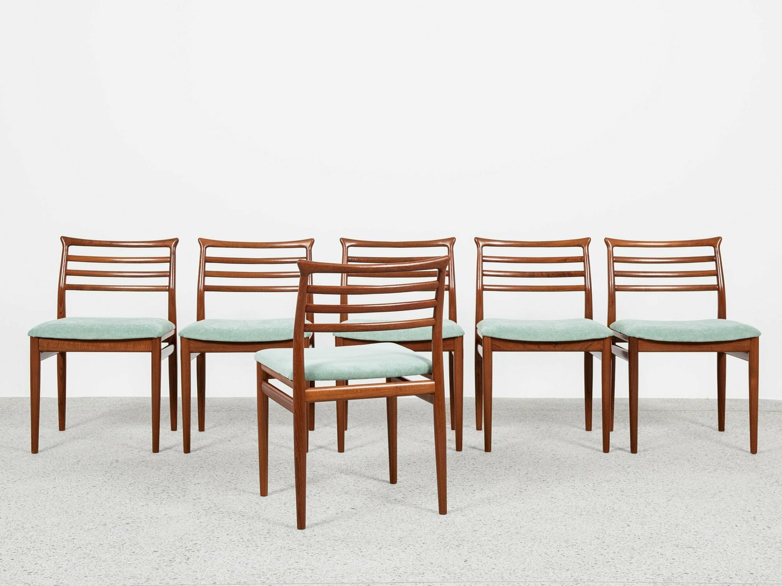Midcentury Danish Set Of 6 Dining Chairs In Teak By Erling Torvits For Sorø Stolefabrik 1960s photo Furniture