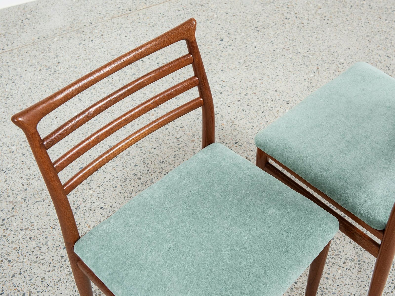 Midcentury Danish Set Of 6 Dining Chairs In Teak By Erling Torvits For Sorø Stolefabrik 1960s photo buy