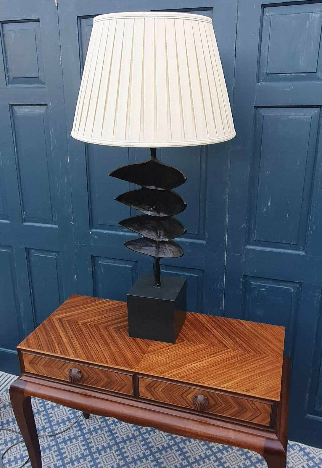 Pair Of Porta Romana "Giacometti Leaf Lamps" photo buy