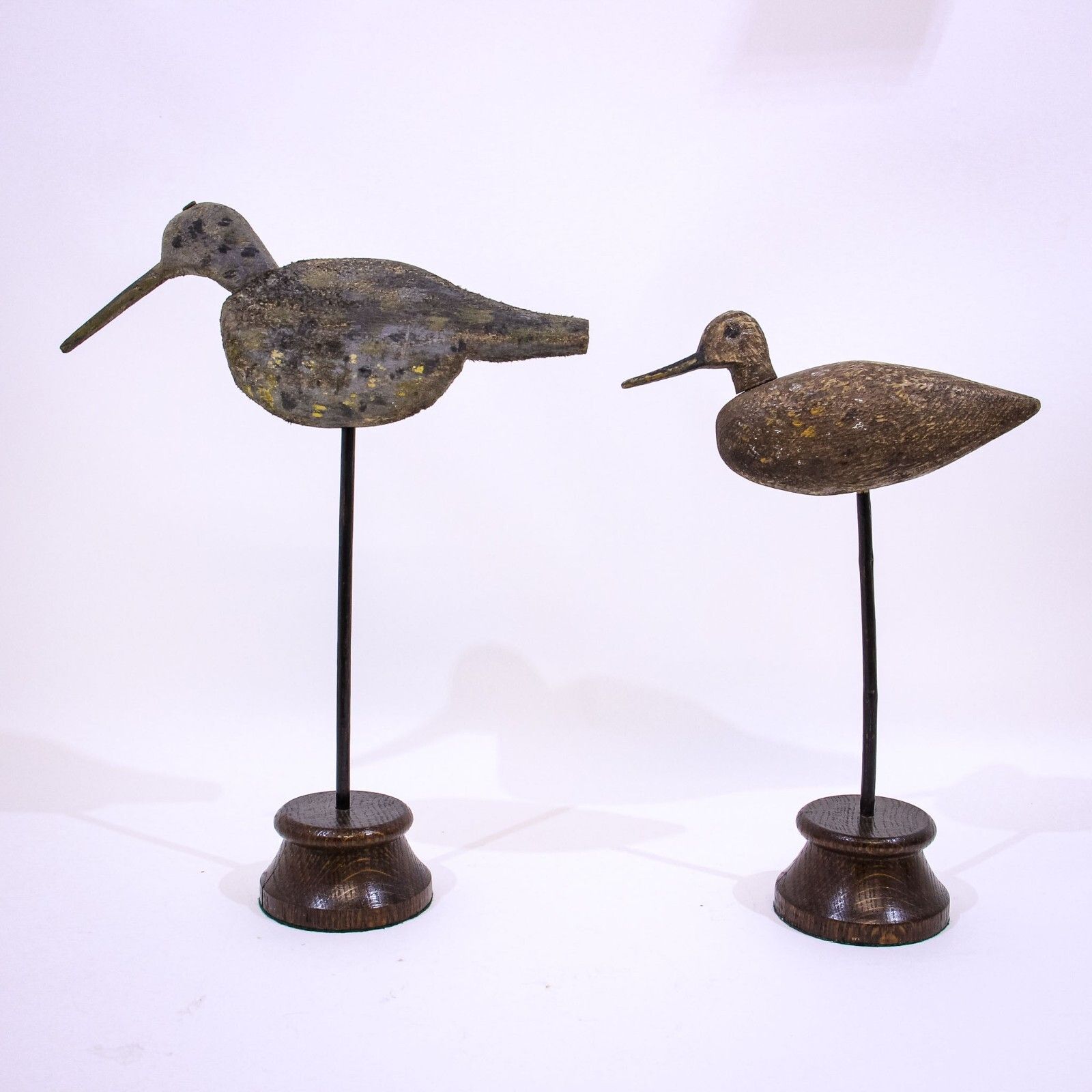 Scarce Pair Of Decoy Shore Birds