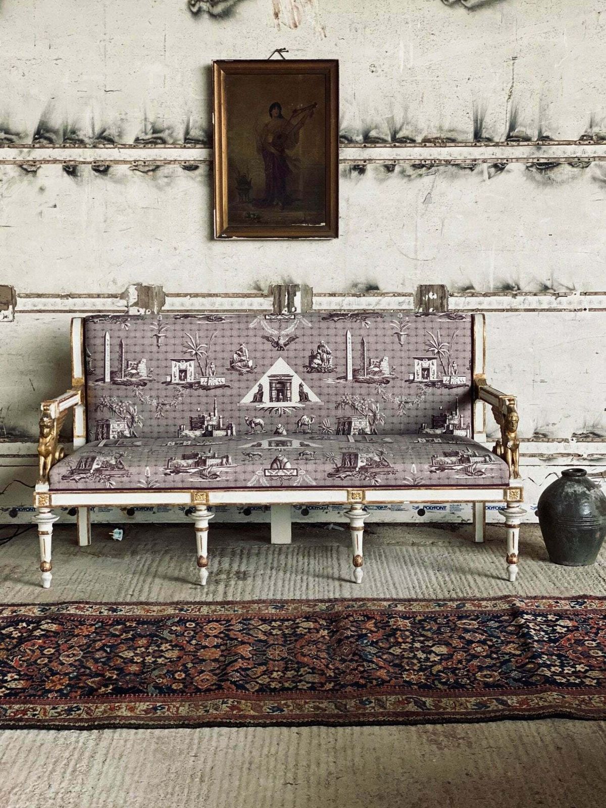 Antique French Empire Sofa