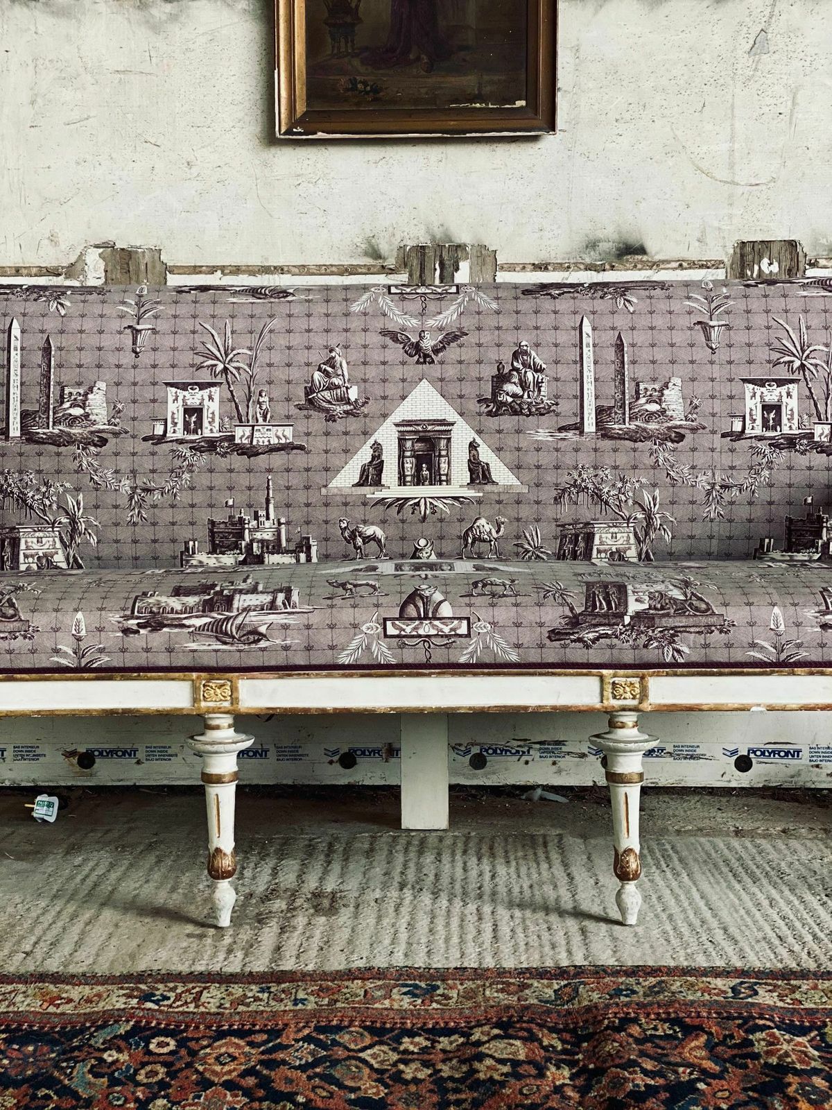 Antique French Empire Sofa photo furniture