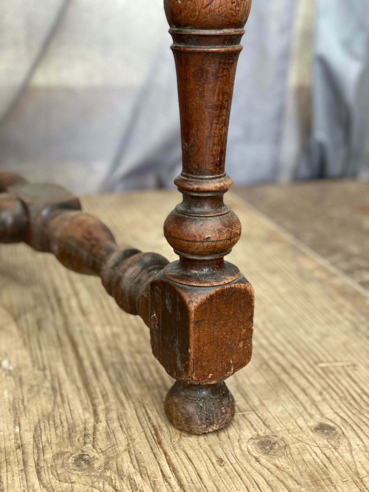 18th Century Oak French Tax Collecting Table photo for sale