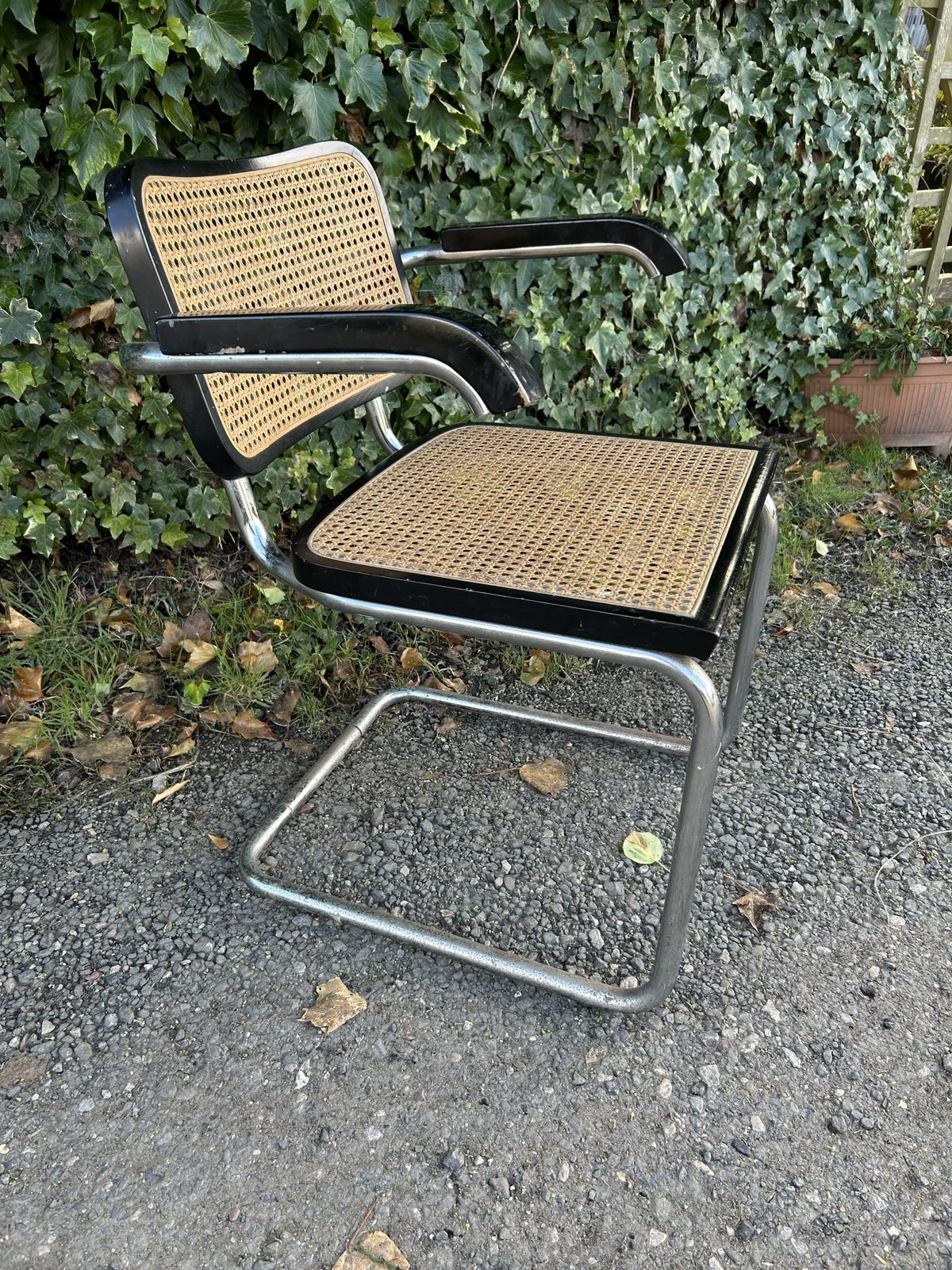 Vintage Cesca Dining Chair, Marcel Breuer Thonet Style photo vintage