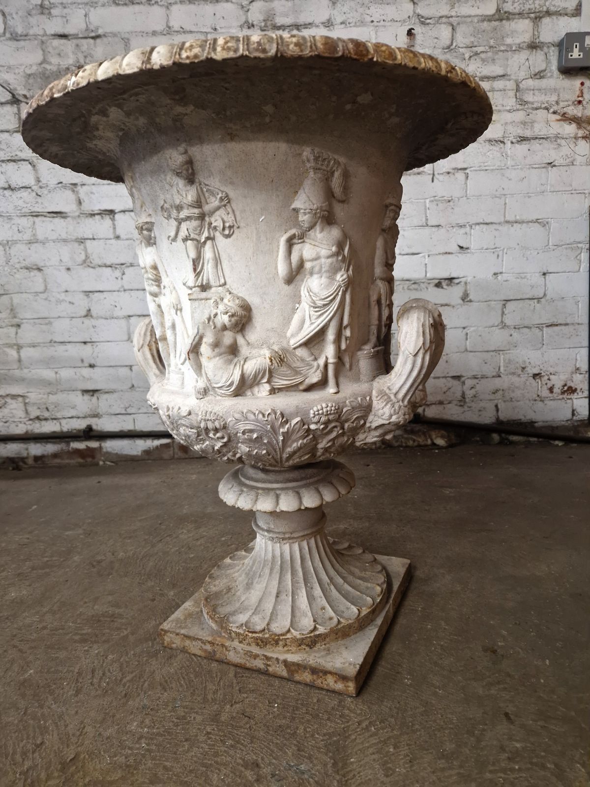 Genuine Andrew Handyside Cast Iron Borghese Style Urn. Circa 1860. A Rare And Beautiful Piece
