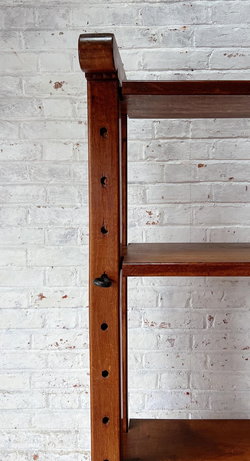 Antique Solid Oak Kitchen Shelving Unit photo Furniture