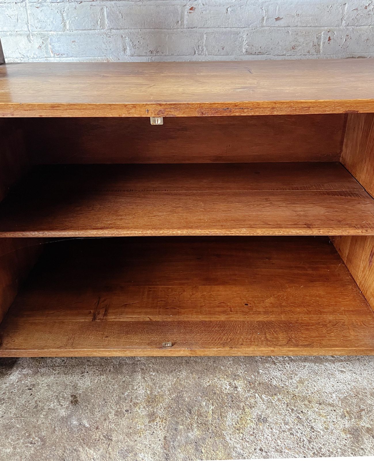 1595.0 Antique Solid Oak Kitchen Shelving Unit photo