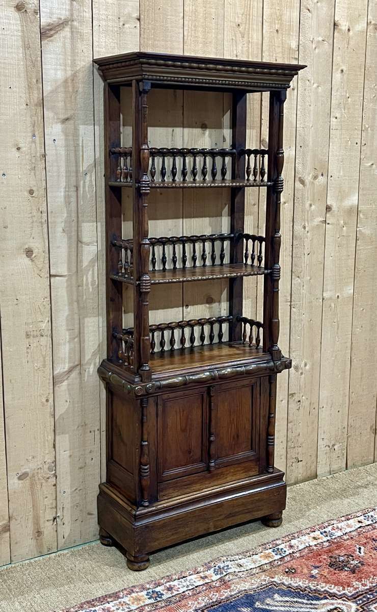 Fir Bookcase From The End Of The 19th Century photo furniture