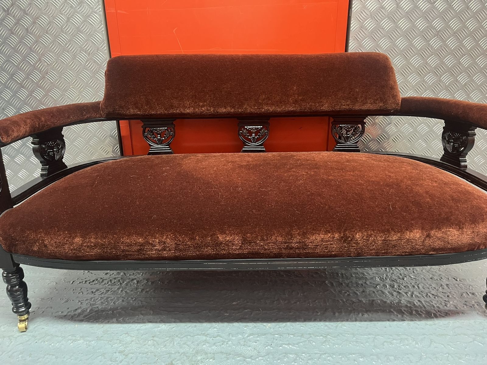 Edwardian Sofa Newly Upholstered photo furniture