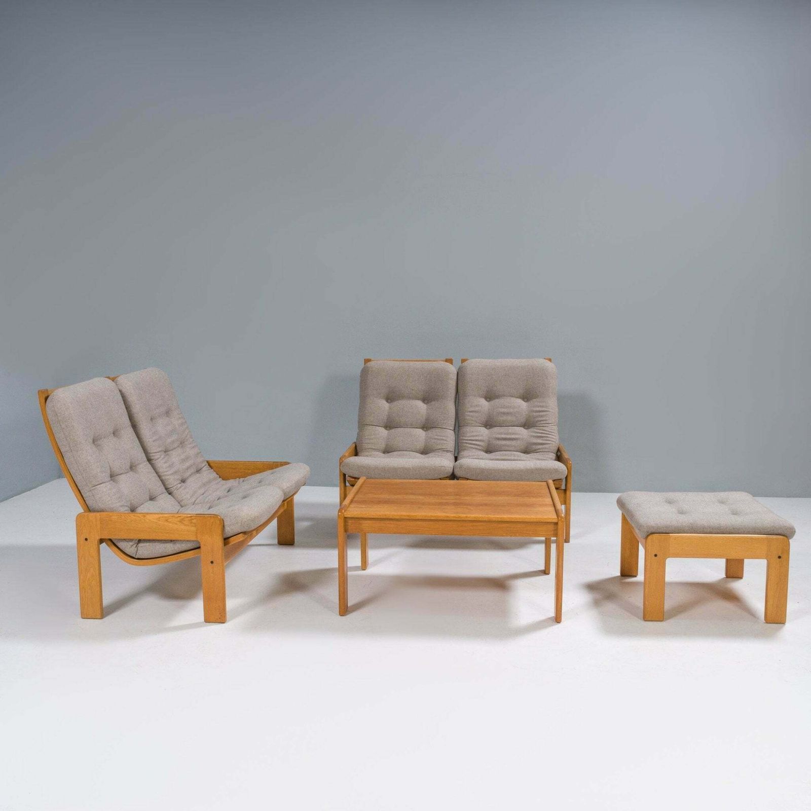 Yngve Ekström For Swedese Set Of Single Sofa And Footstool, 1960s photo furniture