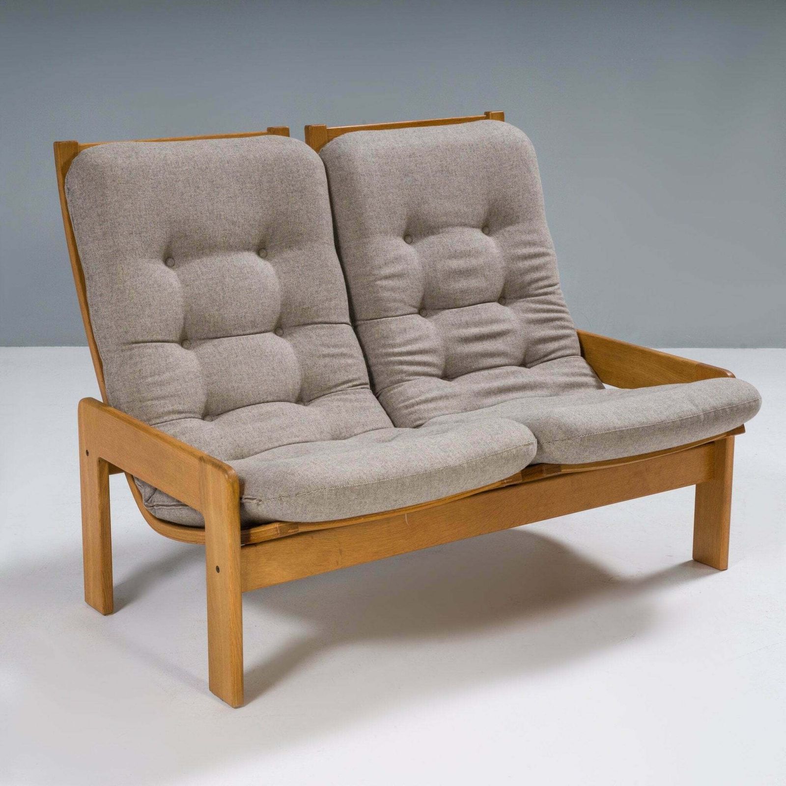 photo furniture Yngve Ekström For Swedese Set Of Single Sofa And Footstool, 1960s