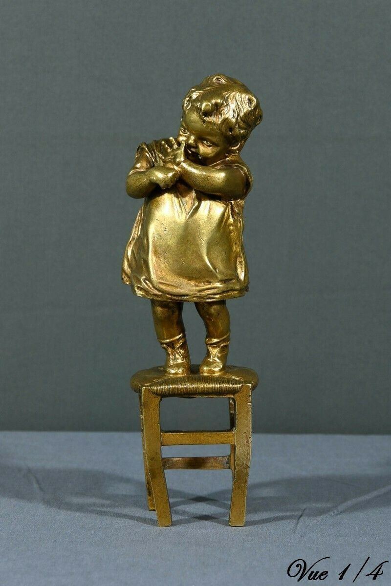 Gilded Bronze Sculpture, After J.Clara – Part 1, 20th Century photo Art