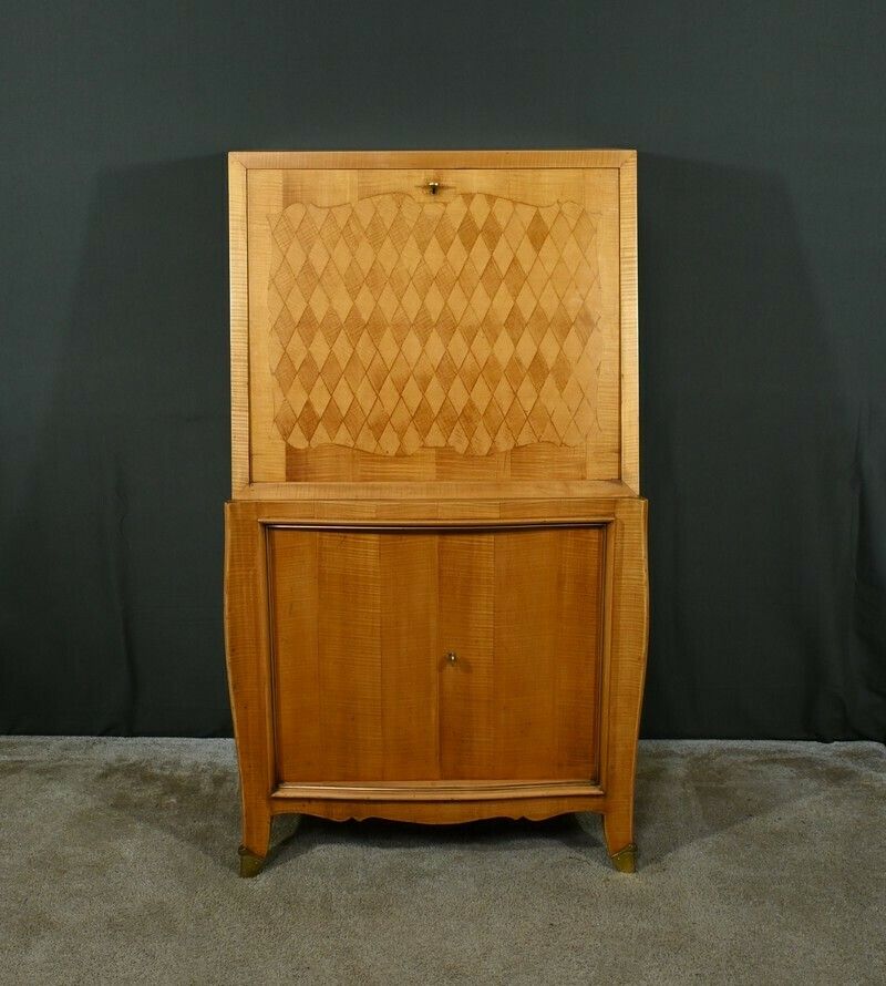 Lemonwood Secretary, Art Deco Style – 1950 photo furniture