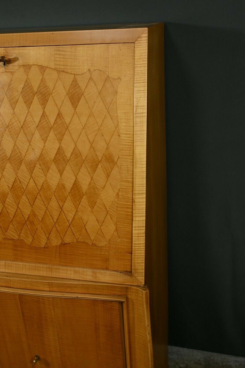 photo furniture Lemonwood Secretary, Art Deco Style – 1950