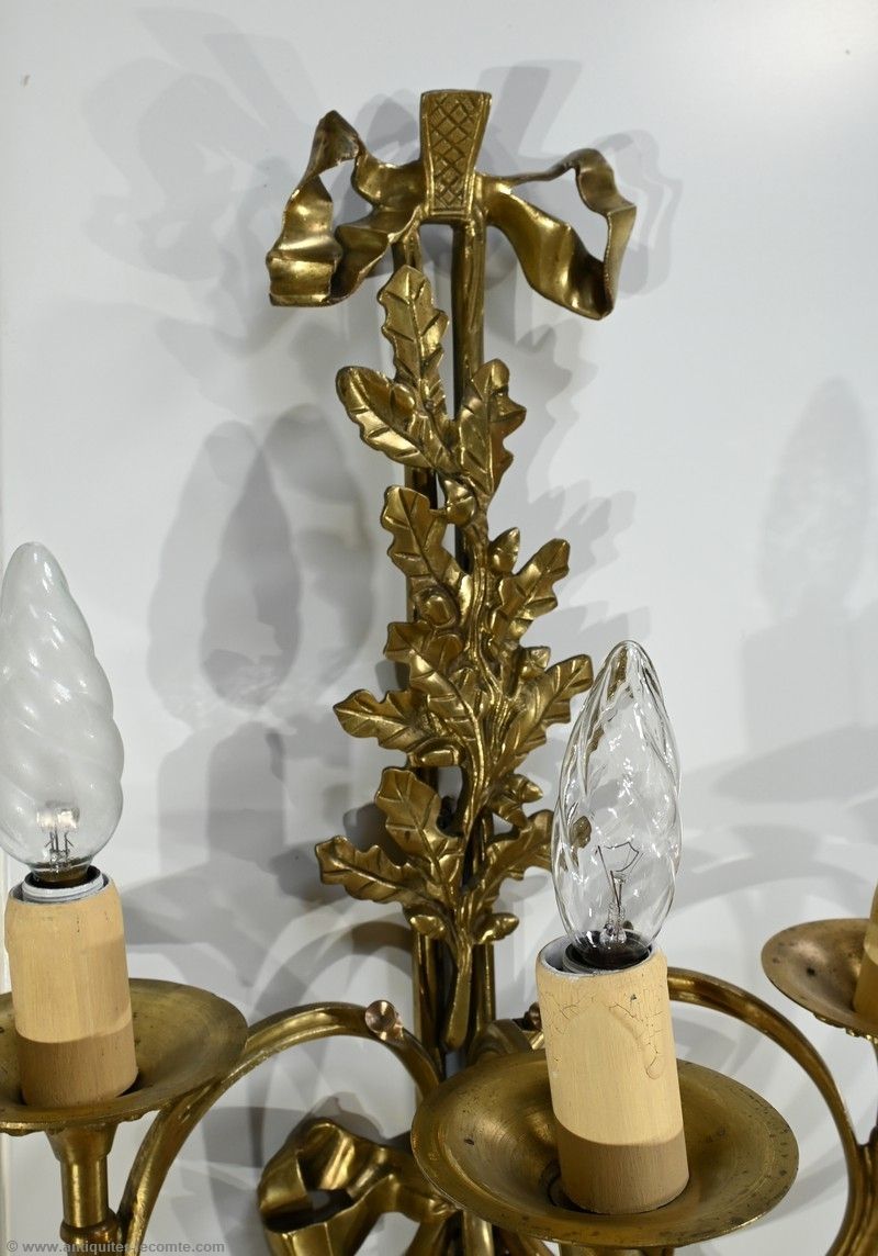 Bronze Wall Lights, After C.Galle, Napoleon III Period – Mid 19th Century photo 6400.0