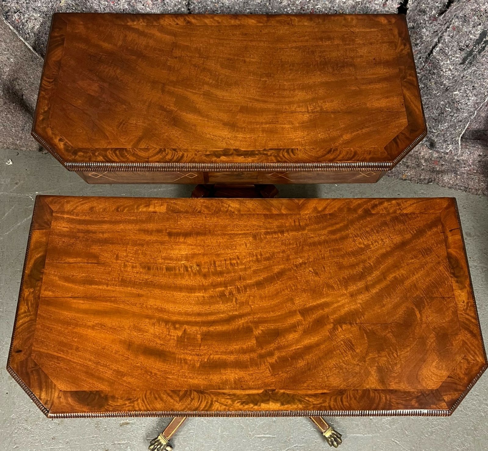 Pair Of Regency Mahogany & Inlaid Card Tables photo for sale