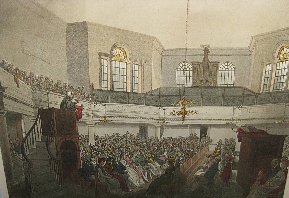 Collection Of 6 London Area Early 19th C Prints photo furniture