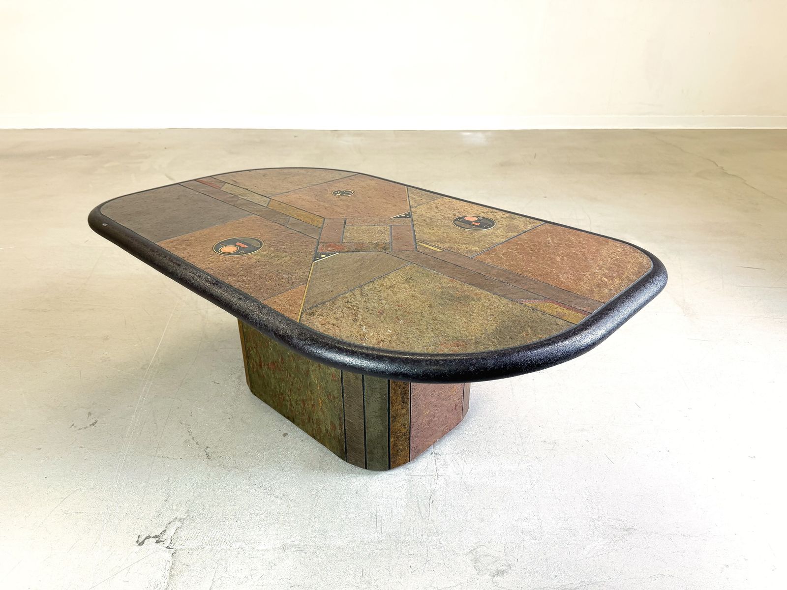Brutalist Vintage Coffee Table Fedamof Paul Kingma Brass