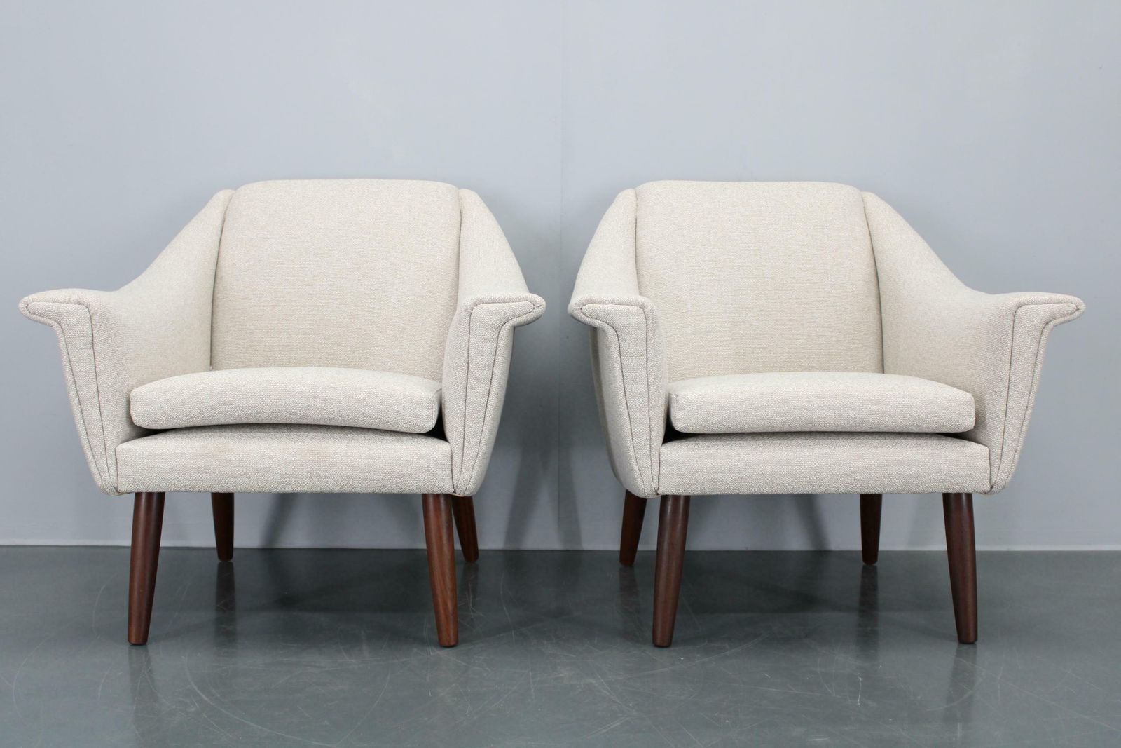 1439.0 1960s Pair Of Danish Restored Armchairs photo