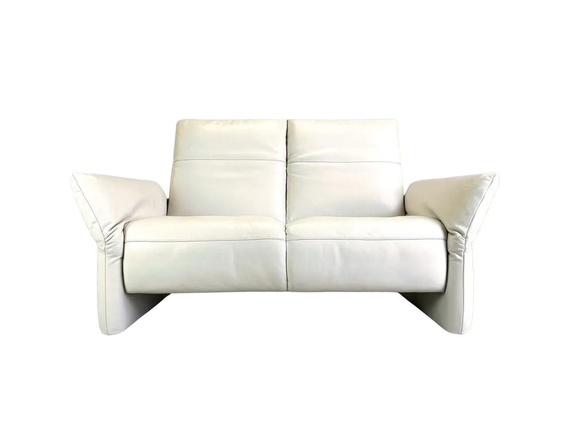 Koinor Sofa Elena Couch Two Seater Leather White Design