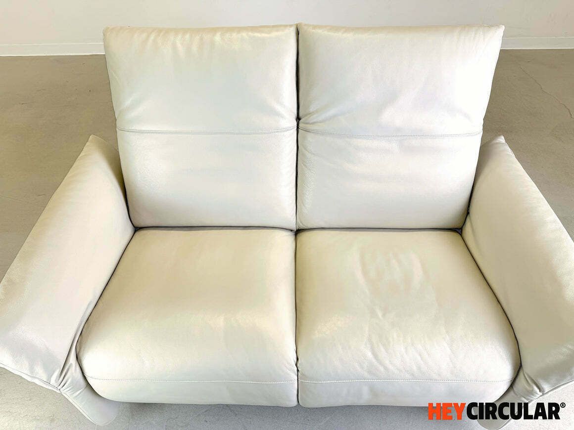 photo for sale Koinor Sofa Elena Couch Two Seater Leather White Design