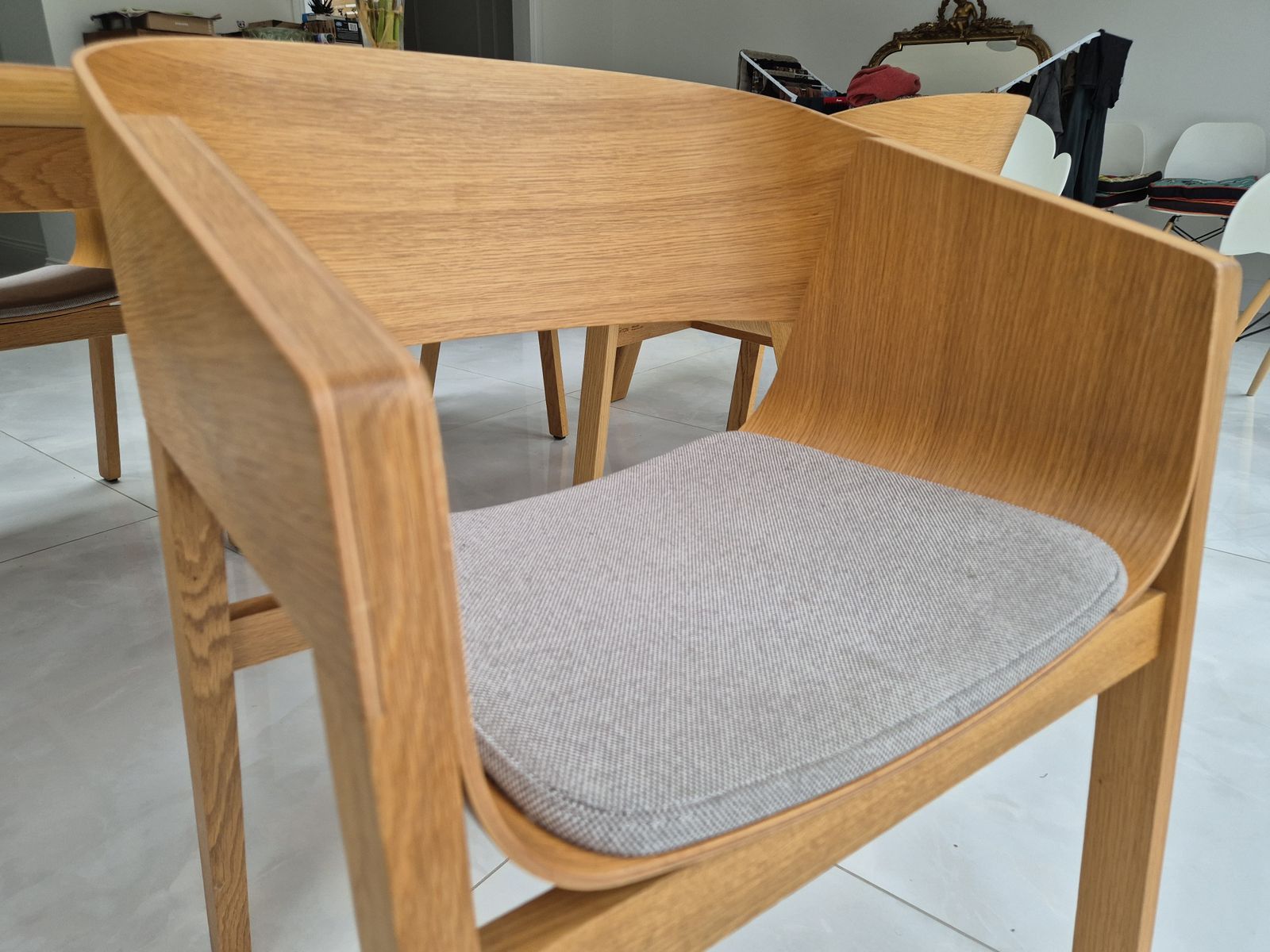 Ton Solid Beech Designer Dining Table And Merano Chairs photo Furniture