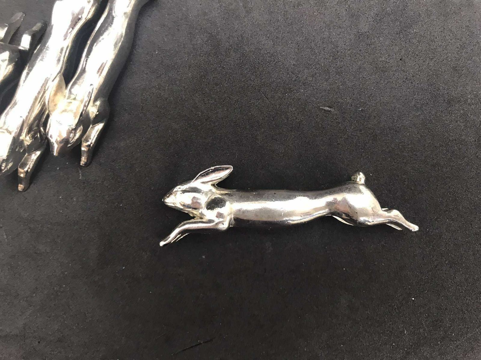 photo furniture Knife Reste Knife Holders Rabbit Silver Plated Metal Set Of 6 Dinner Table Easter Decor Hunt Lovers Elegant Table Gift Animal Shaped