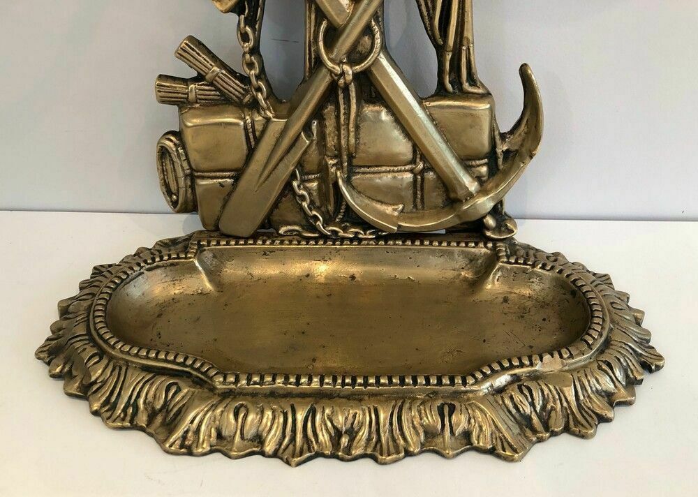 Rare Bronze Umbrella Stand, 1900s photo vintage