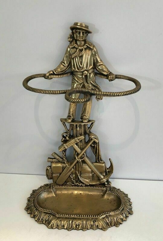 photo furniture Rare Bronze Umbrella Stand, 1900s