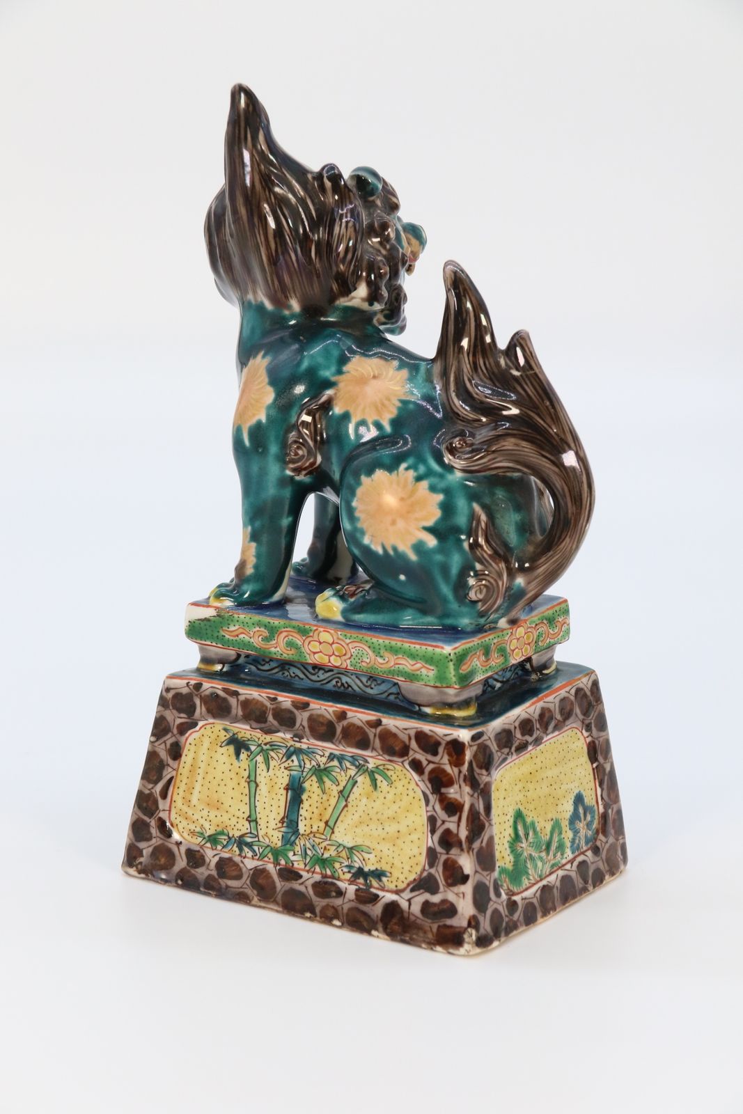 Home Decor A Highly Decorative Pair Of Chinese Pottery Buddhist Lions Circa 1900. photo
