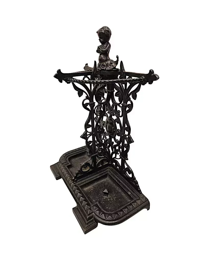 A Stunning 19th Century Cast Iron Umbrella Or Stick Stand photo furniture