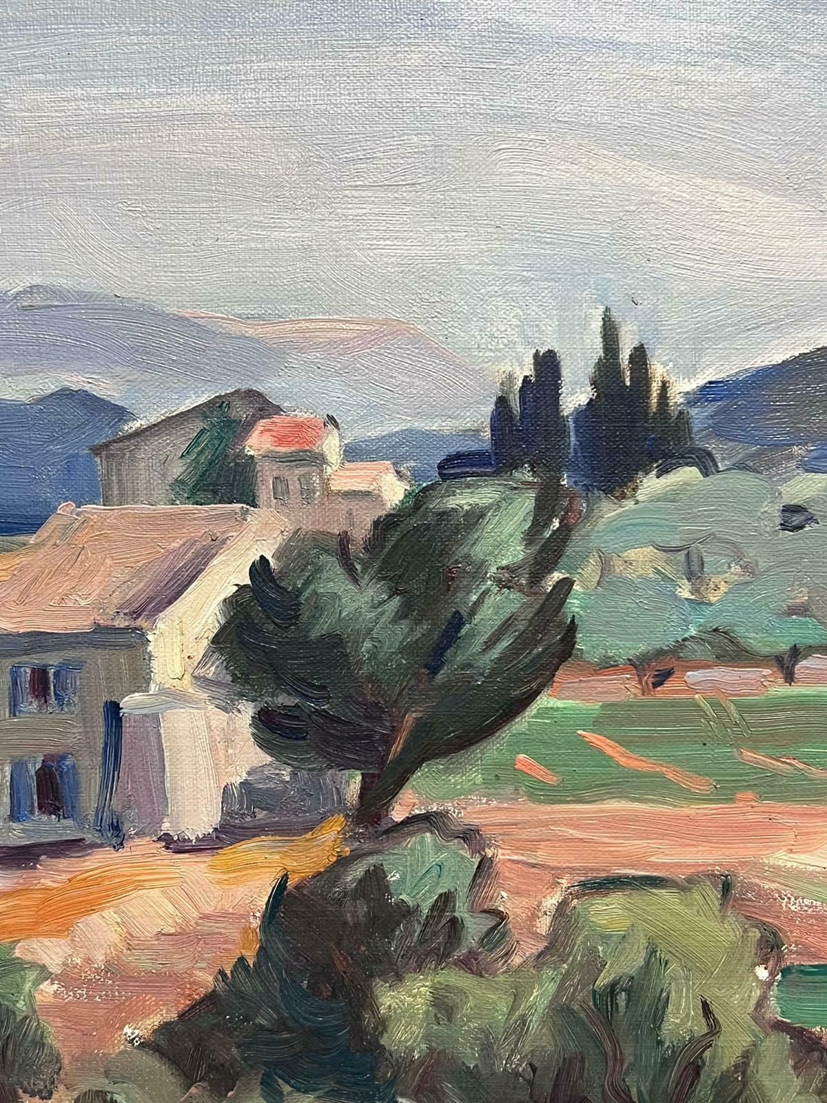 French Schoolmid 20th Century French Post Impressionist Signed Oil St. Remy De Provence House photo 1000.0