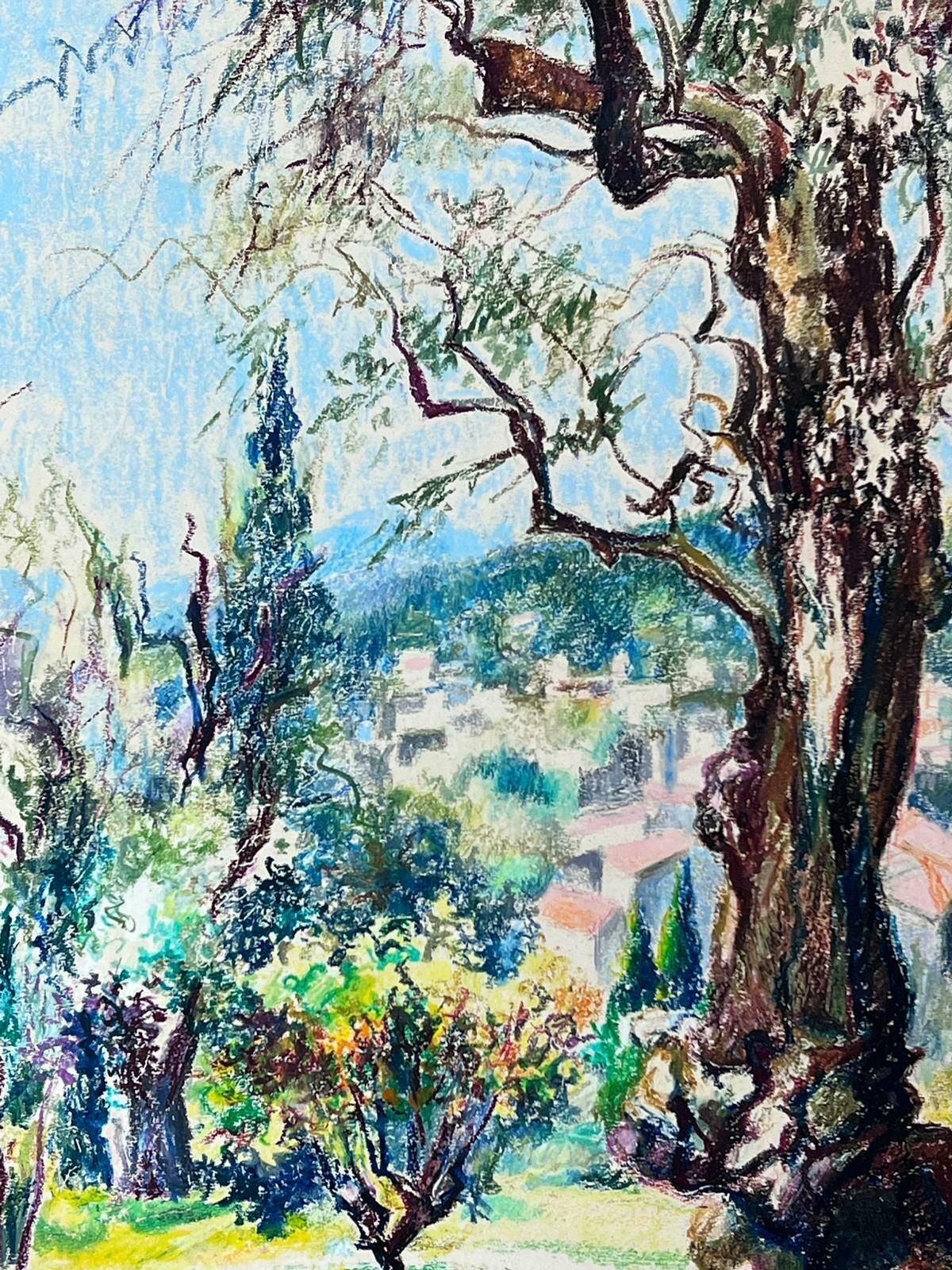 Josine Vignon1950s French Post Impressionist Bright Pastel Summer Garden Landscape Provence1950s photo buy