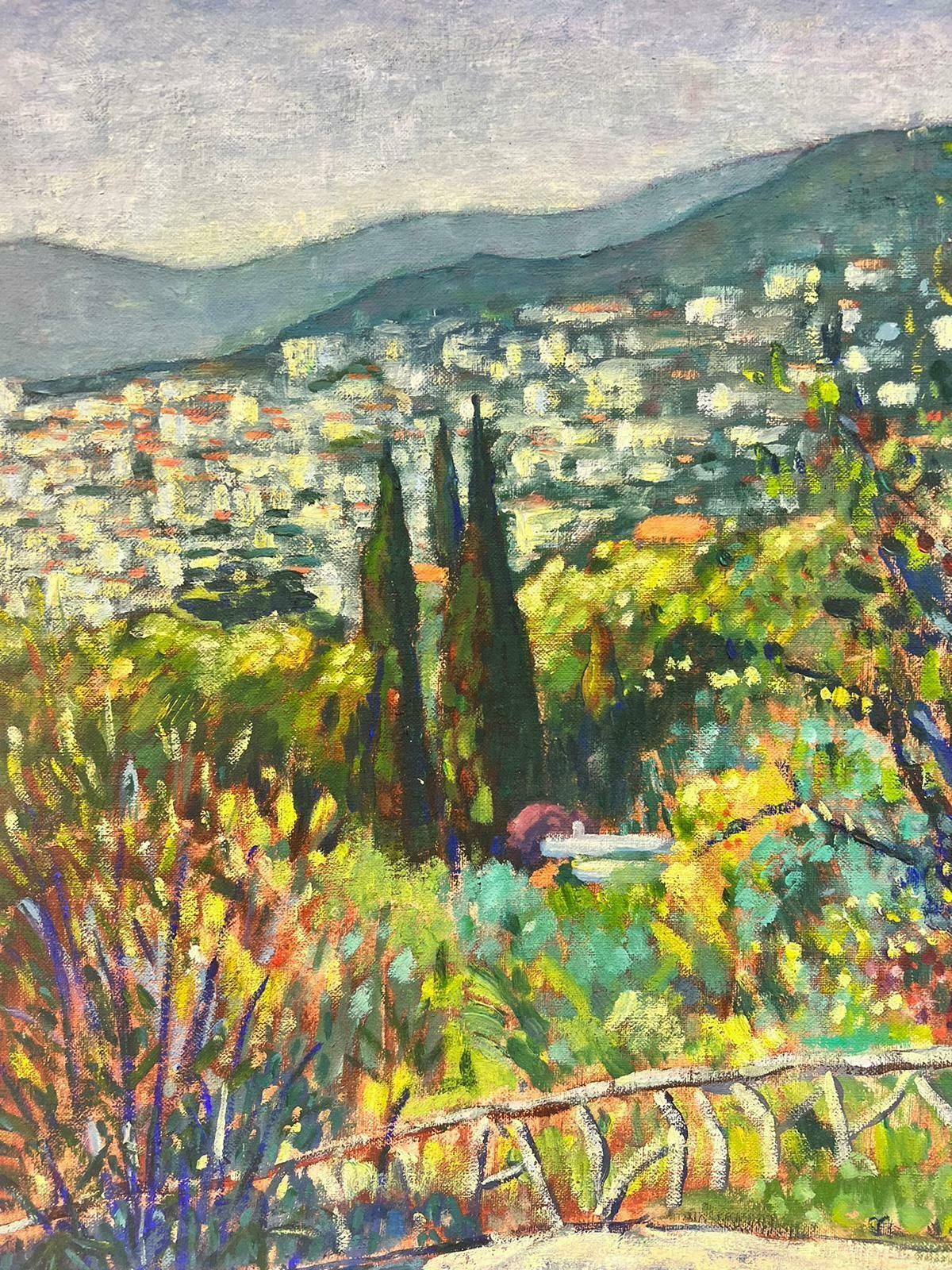 Guy Pichoncannes French Riviera Fine Provençal Landscape Signed Impressionist Oil 20th Century photo for sale
