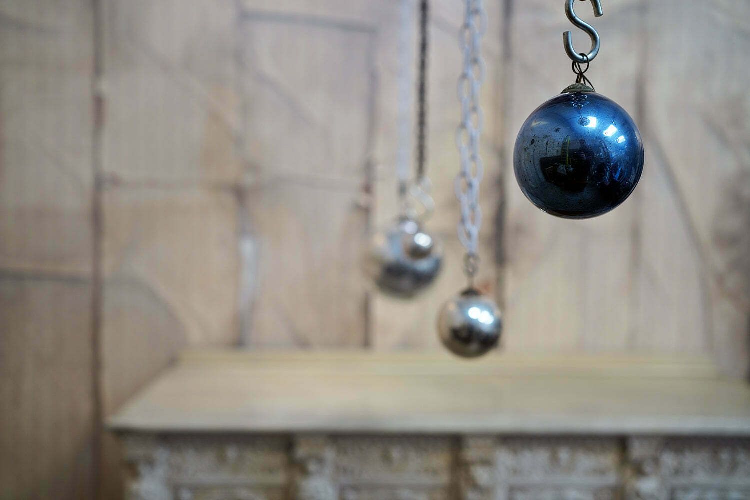 photo for sale A Mixed Group Of Eleven Victorian Mercury Glass Witches Balls C.1890 1900