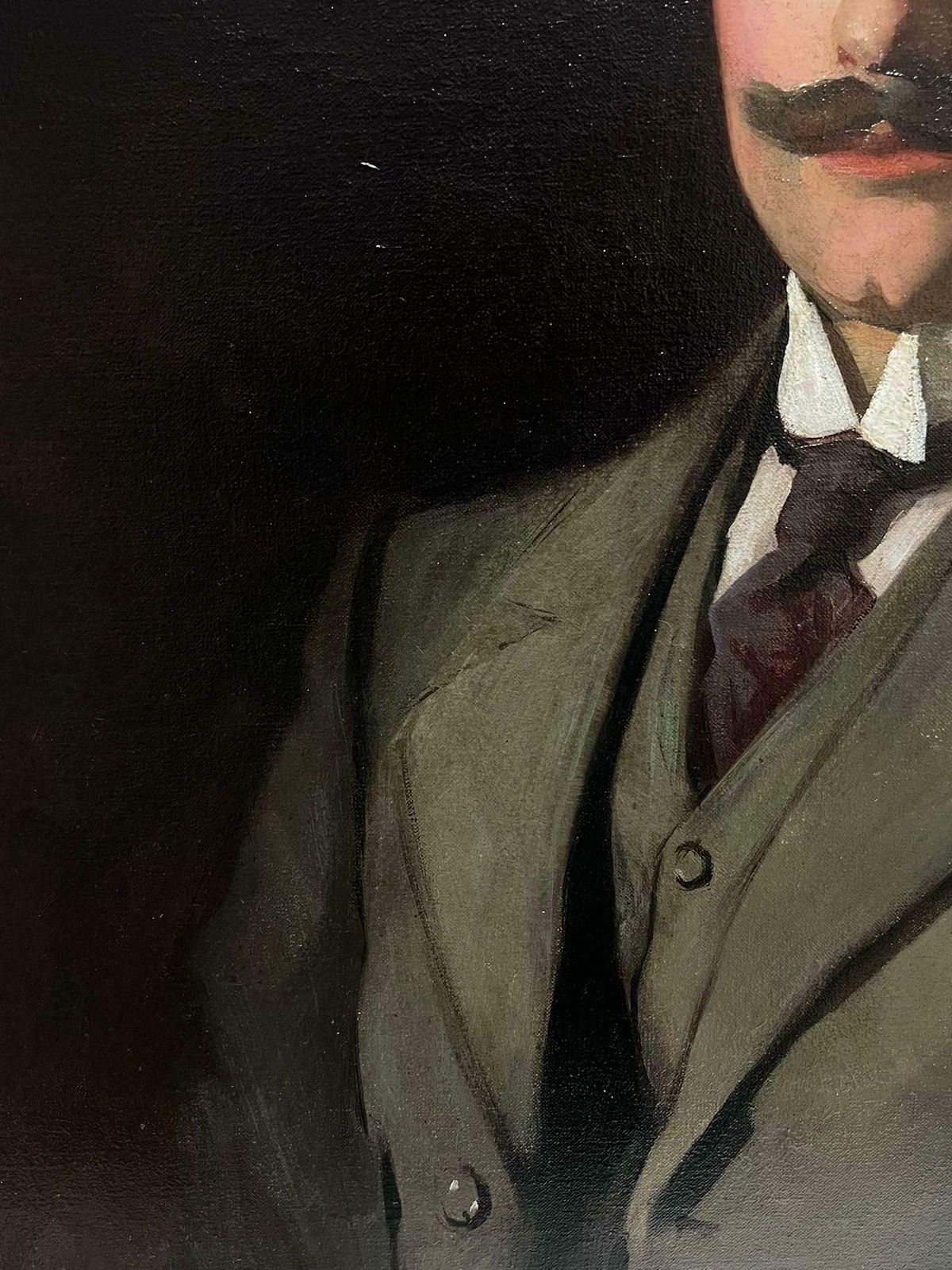 John Arthur Machray Hay (1887 1960)fine Edwardian British Society Portrait Of A Distinguished Gentleman Signed Oil 1910 photo for sale