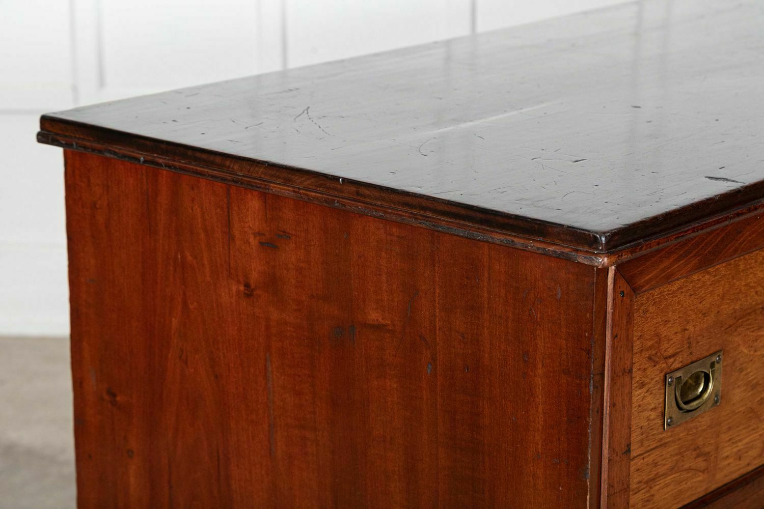 Furniture Large 19thc English Mahogany Haberdashery Counter Bank Drawers photo