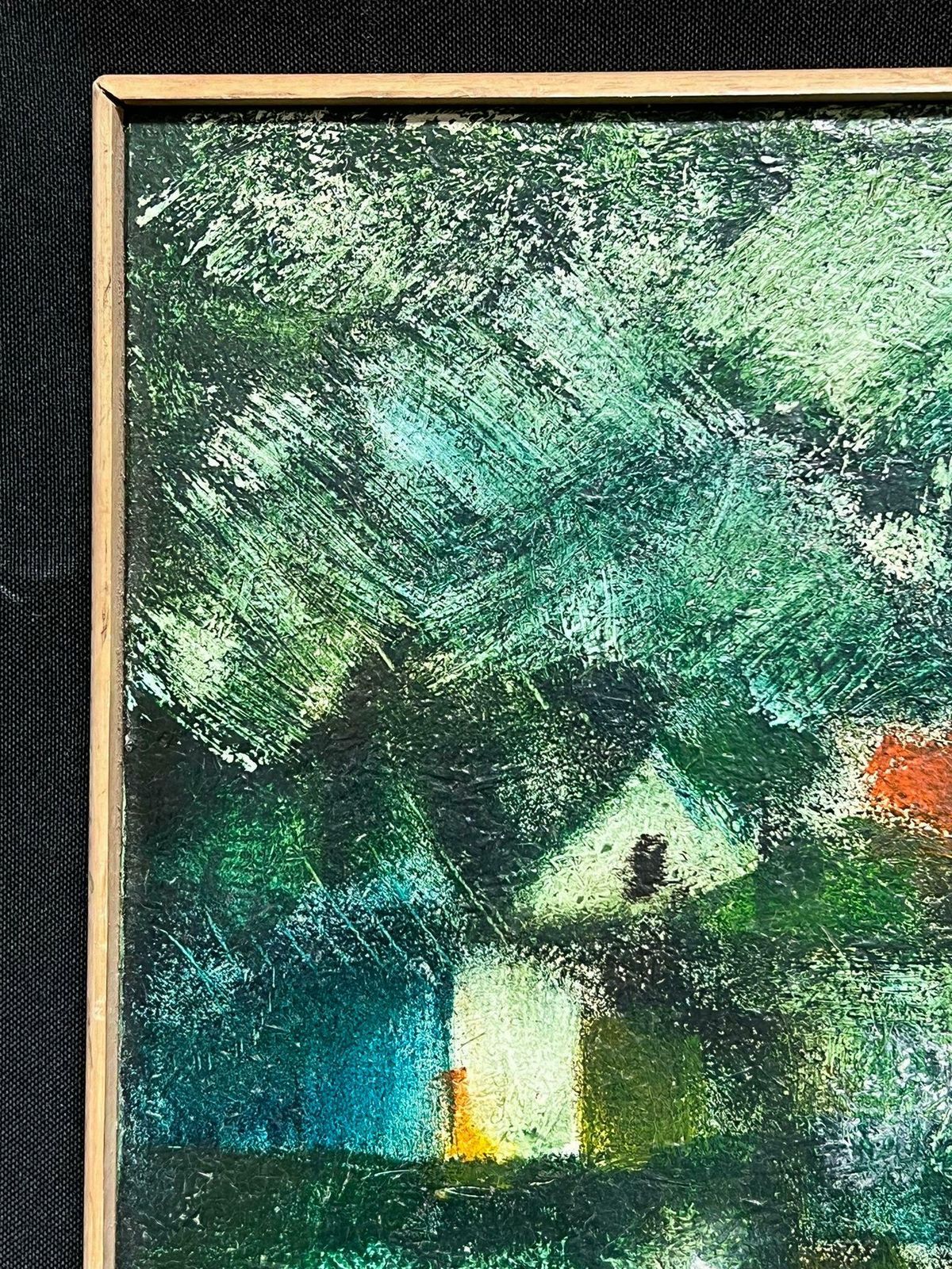 Gerard Guegueniatabstract Expressionist Oil French Modernist Landscape Painting Signed photo for sale
