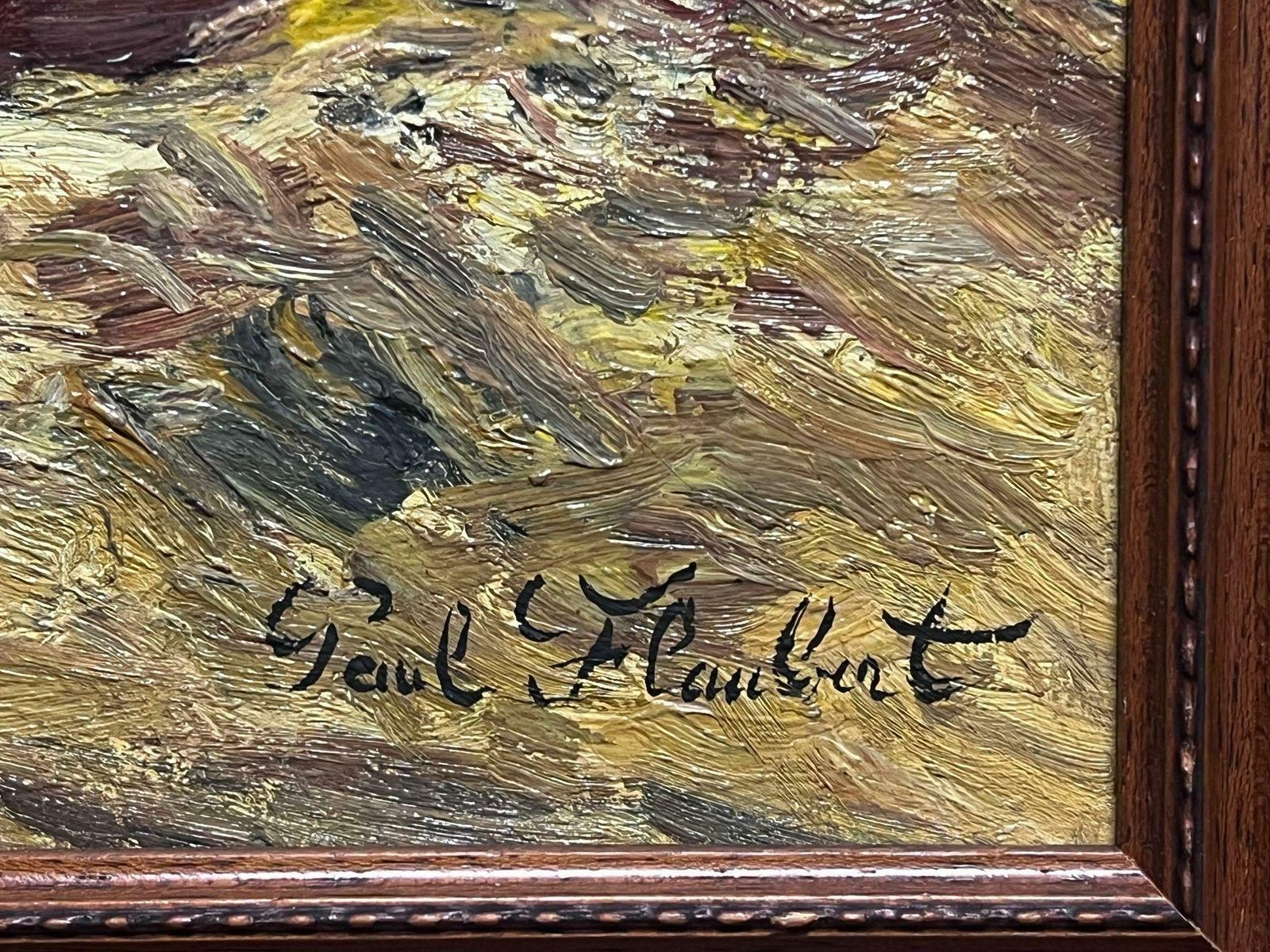 Paul Flaubertfrench Impressionist Signed Oil Painting Still Life Apples And Wine photo buy