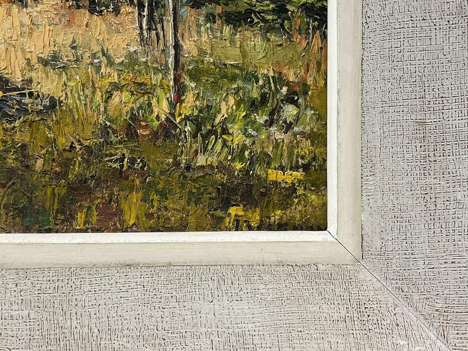 Josine Vignonprovencal Village South Of France 1960's French Post Impressionist Oil Painting1960s photo 1318.0