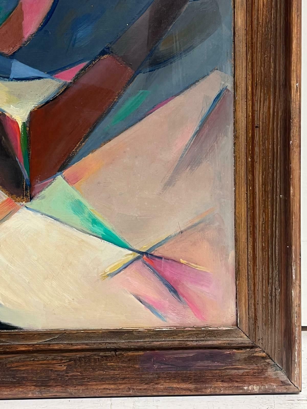 Paul Louis Bolot (French 1918 2003)20th Century French Cubist Still Life Oil Painting Apple Fruit1981 photo vinterior
