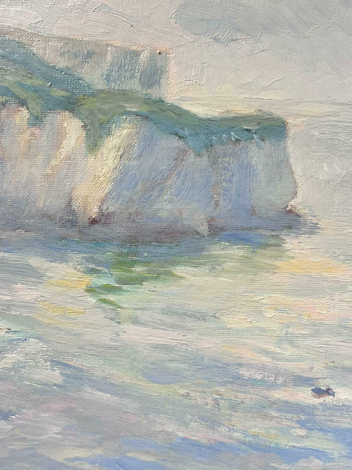 Georges Bordonovecontemporary French Impressionist Oil Normandy Cliffs And Seascape Coastal photo 822.0