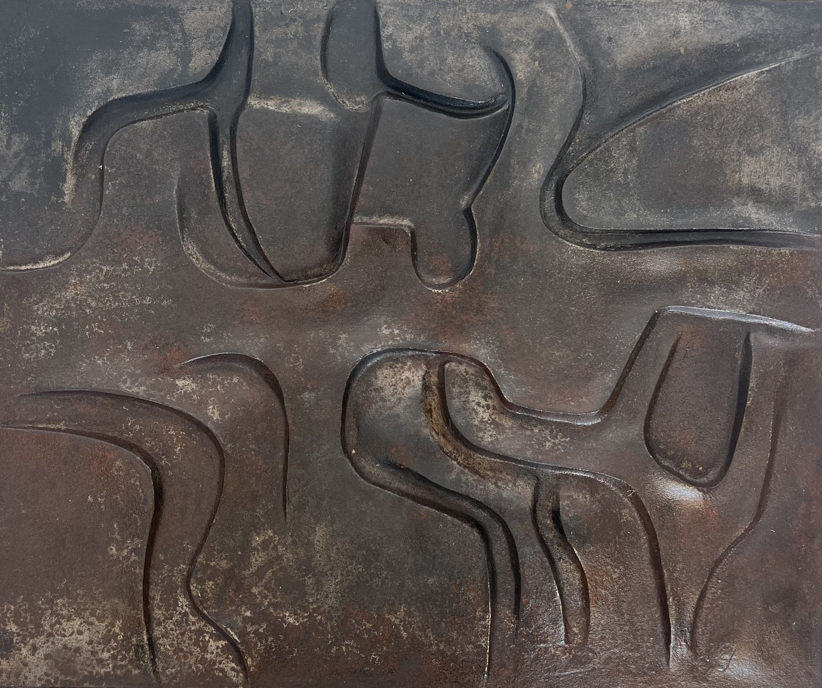 photo furniture Modernist Cast Iron Fireplace Plate