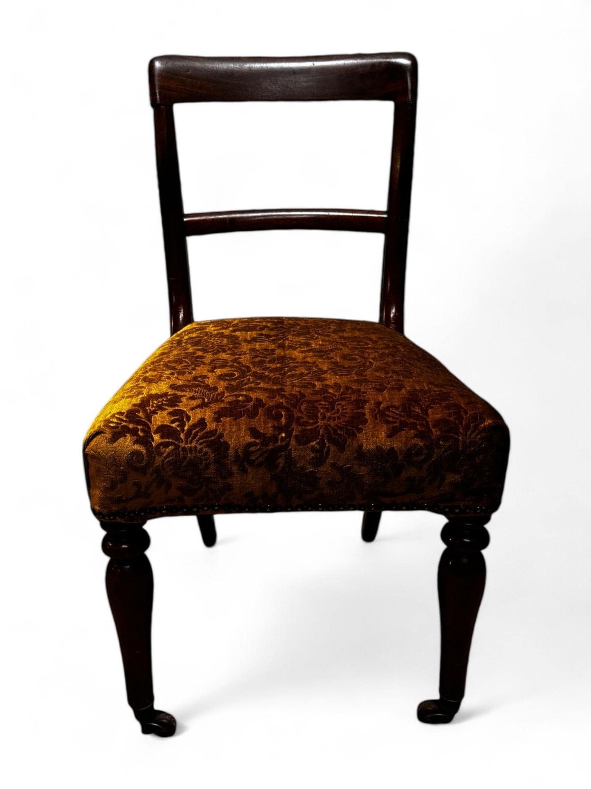 Antique Victorian Bedroom Chair / New Upholstery / C1860 photo Furniture