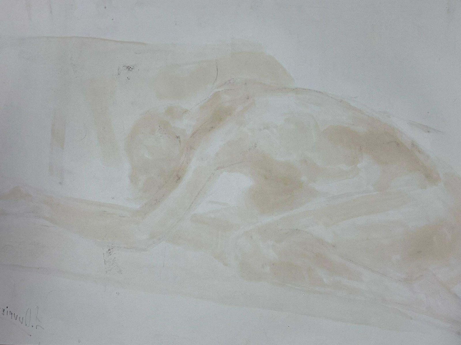 French Modernistnude Lady Model 1970's French Modernist Painting Provence Collection1970's photo Art