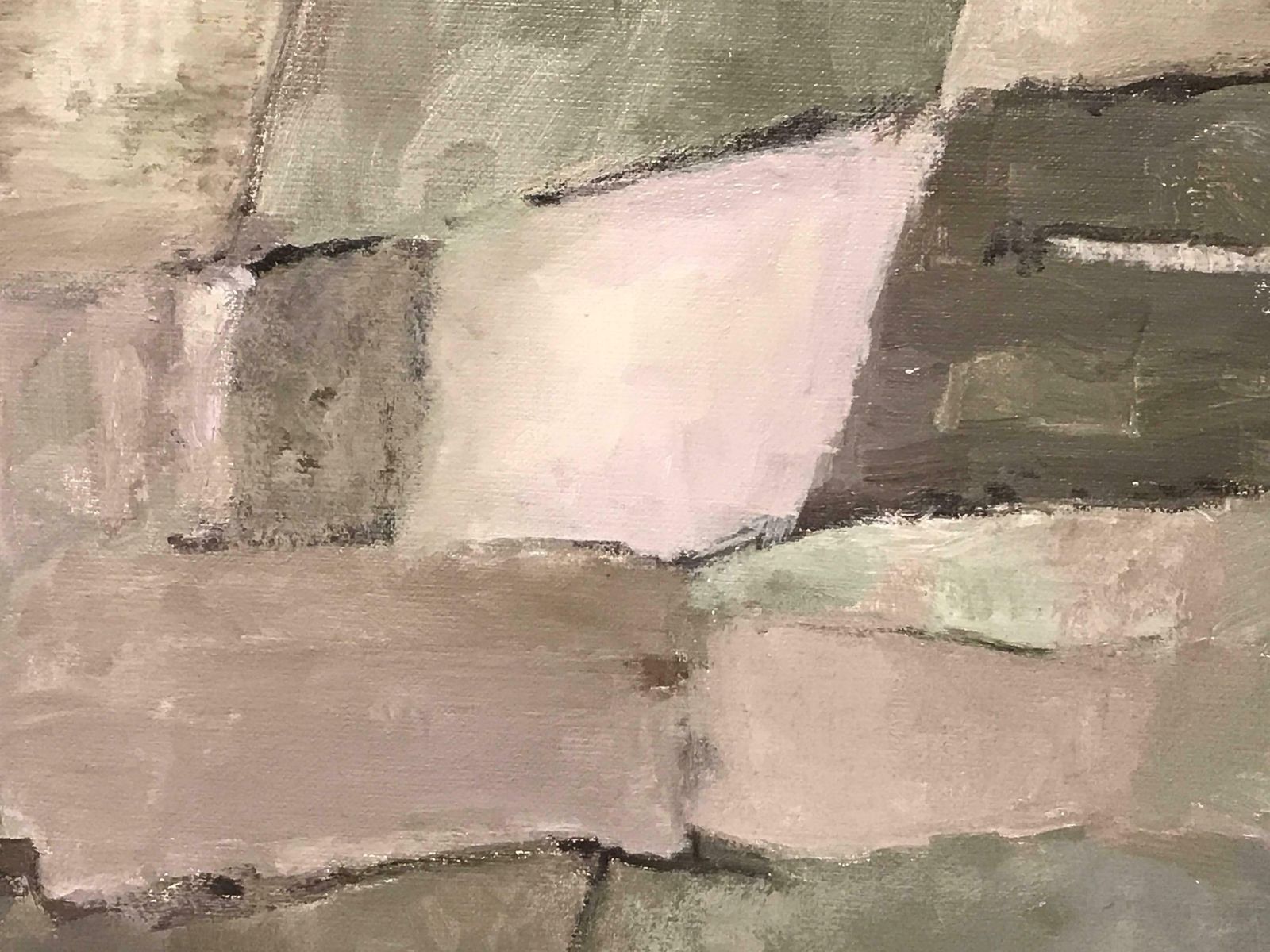 Yvette Dubois Habasquelarge French Abstract Oil Paintingc.2011 photo vinterior