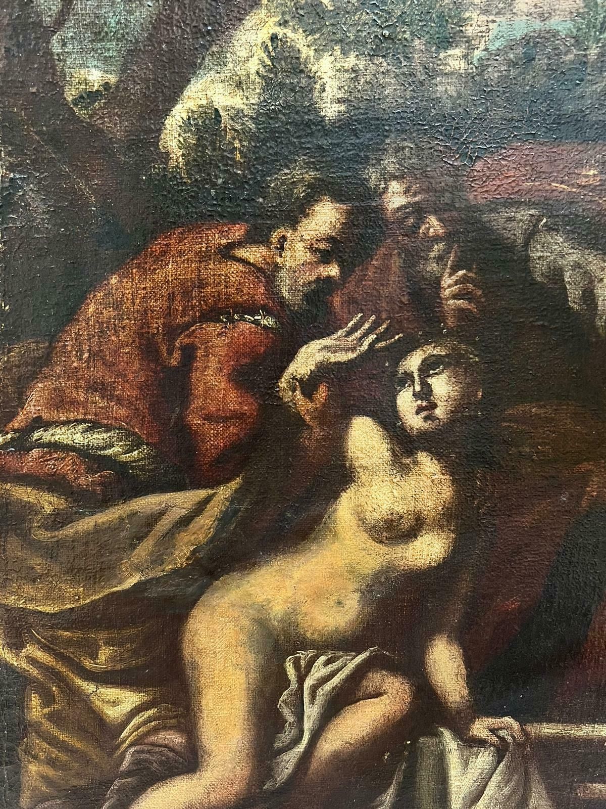 18th Century Italian Old Masterlarge 1700 Italian Old Master Nude Bather With Classical Figures Water Fountain photo 3693.0